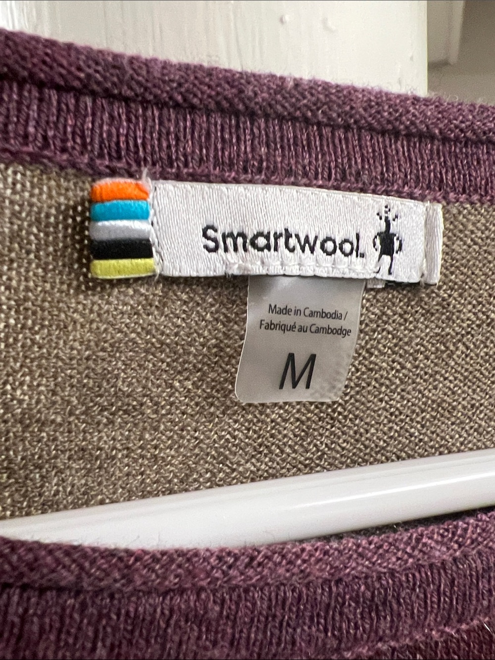 Smartwool Women’s Crewneck Sweater in Plum sz Medium Runs Big - Picture 2 of 4